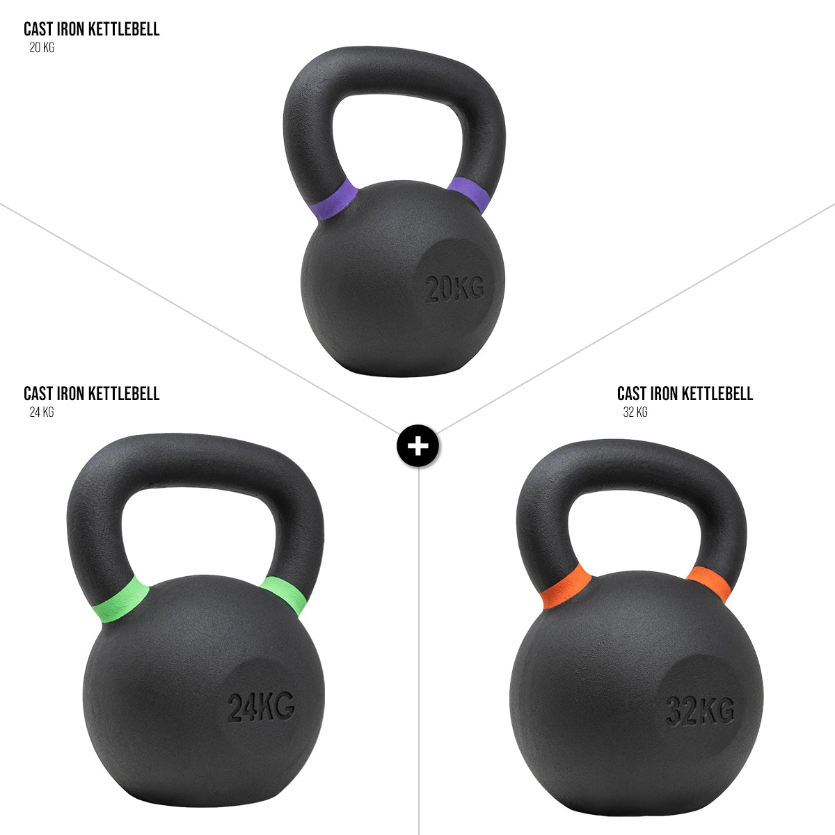 Strength Shop Kettlebell-Sets aus Gusseisen