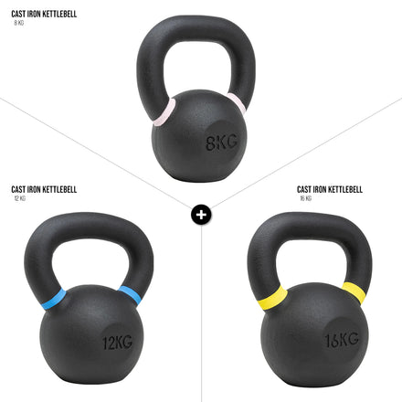 Strength Shop Kettlebell-Sets aus Gusseisen