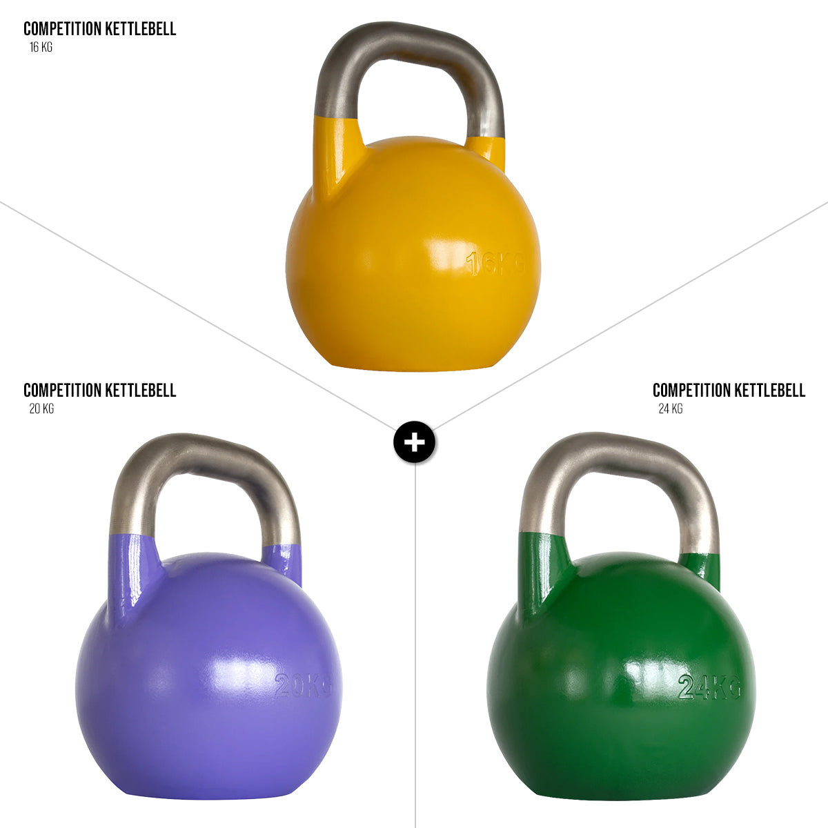Stainless Steel Competition Kettlebell Sets