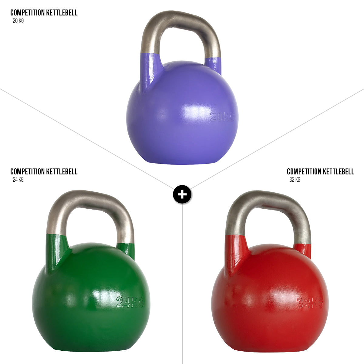 Stainless Steel Competition Kettlebell Sets