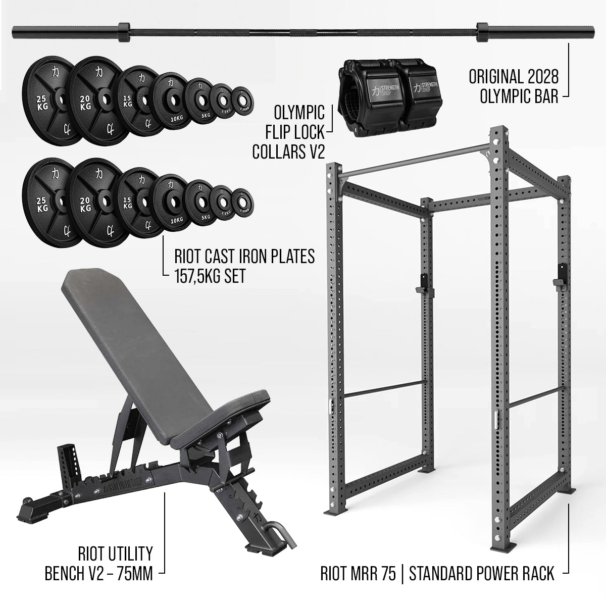 Heavy Duty Home Gym Bundle - Strength Shop