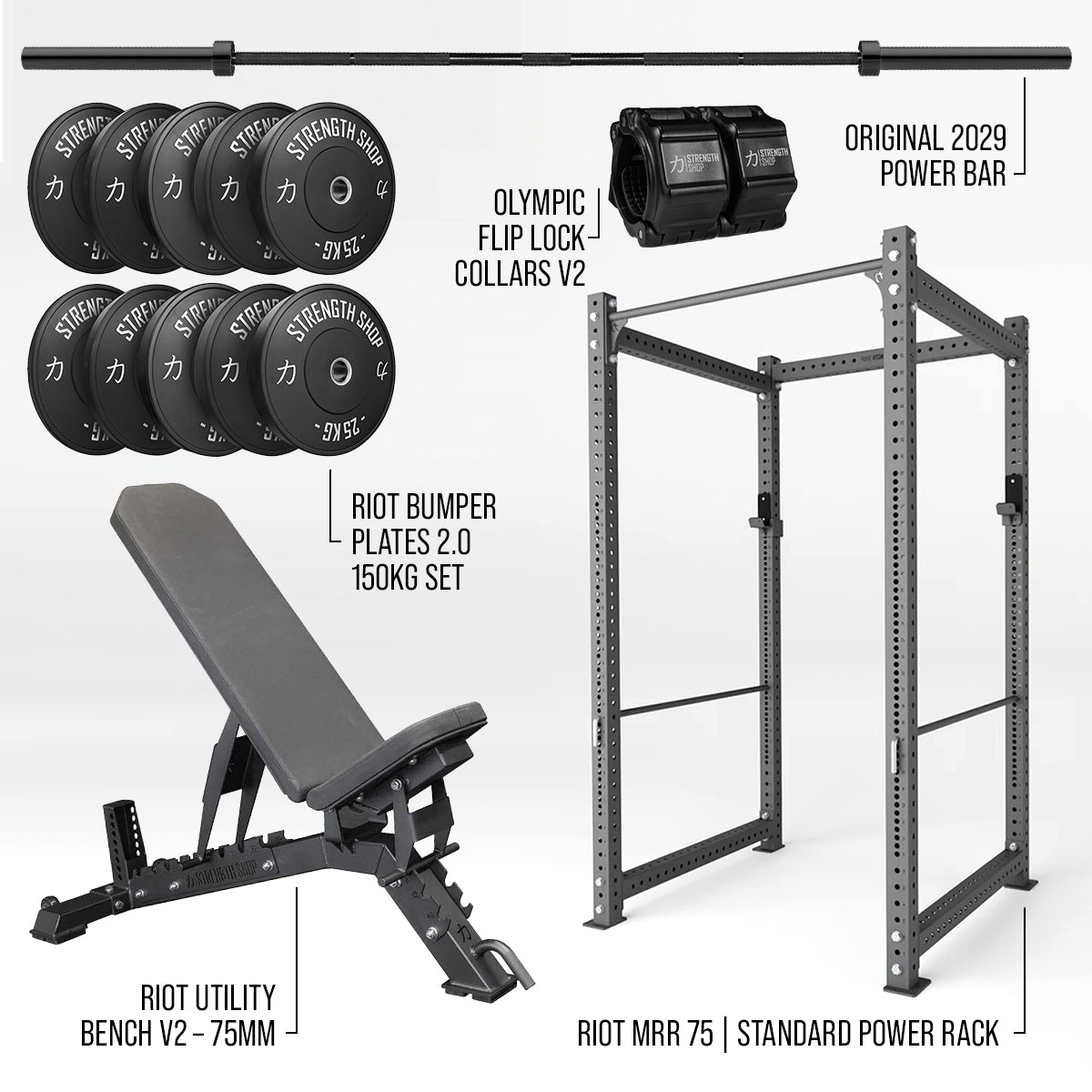 Heavy Duty Home Gym Bundle - Strength Shop