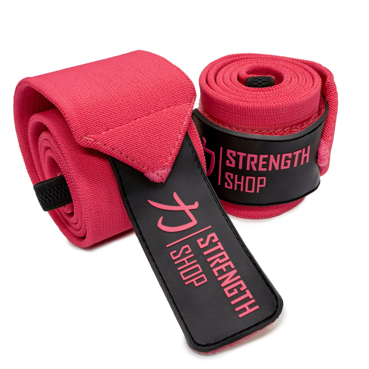 Heavy Wrist Wraps, Pink, IPF Approved – 60cm/90cm - Strength Shop