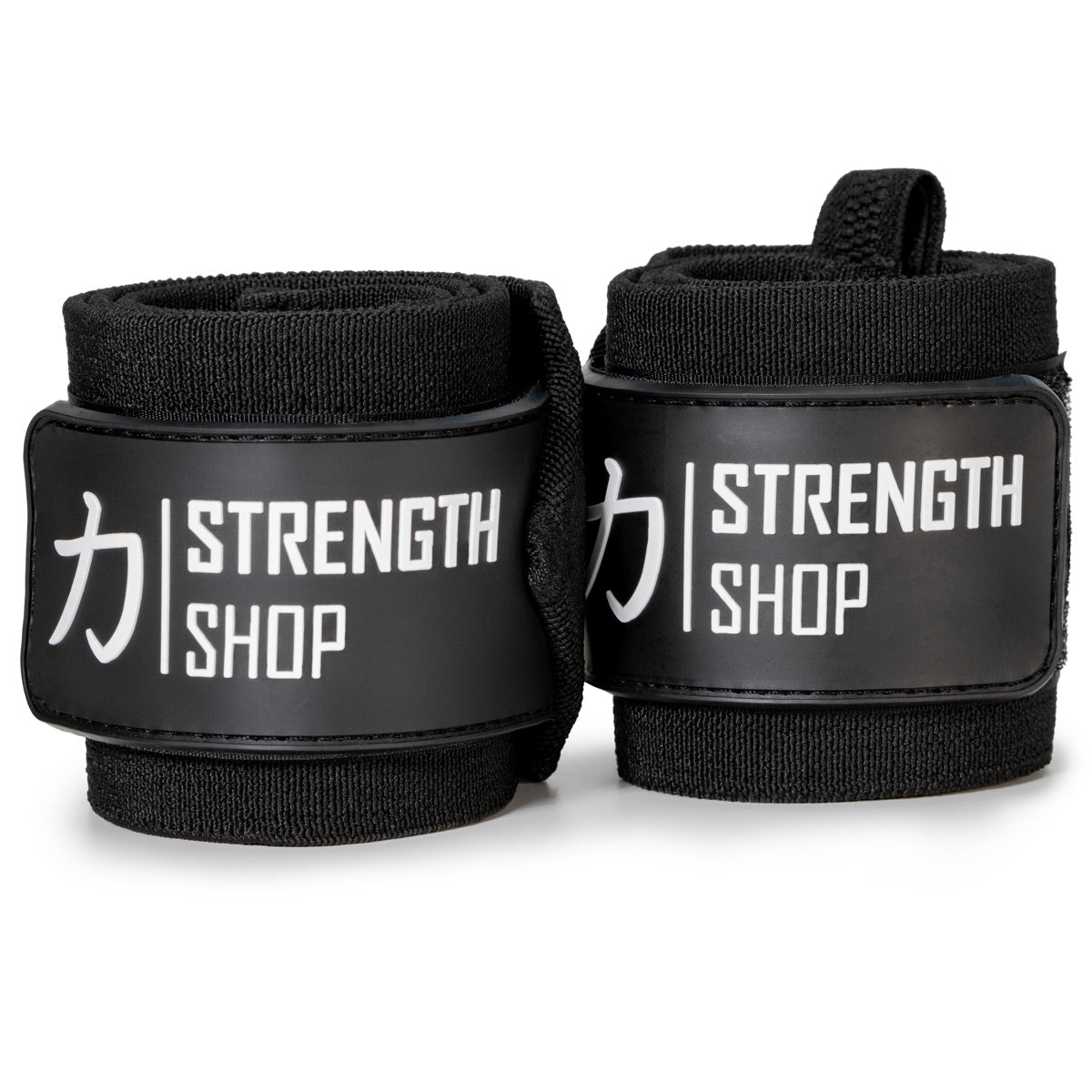 Heavy Black Wrist Wraps, 1 Pair - IPF Approved – 60cm/90cm - Strength Shop