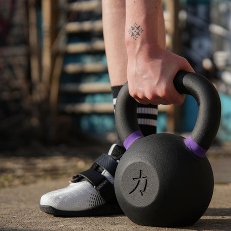 Strength Shop Cast Iron Kettlebells - Single Mould, Powder Coated, 4-64KG - Strength Shop