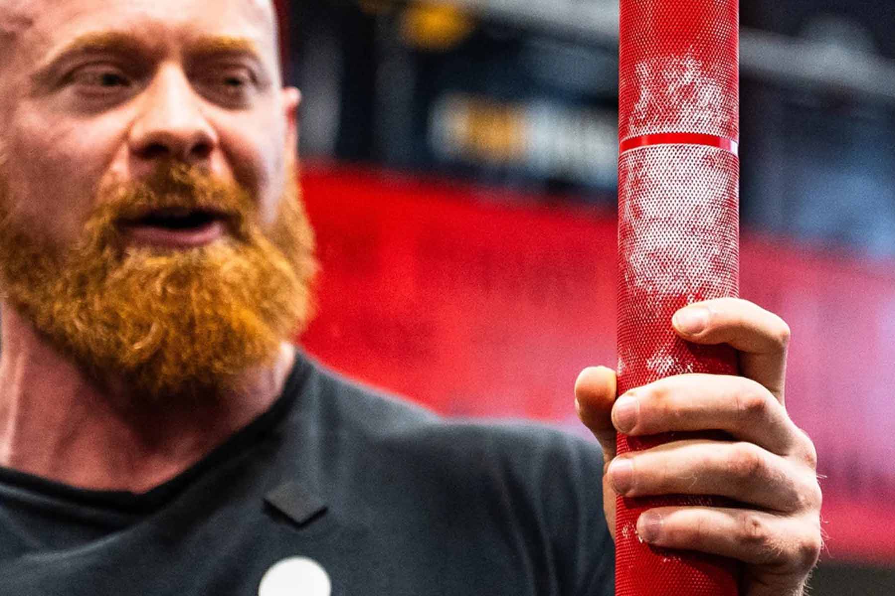 Original Texas Fat Axle Power Bar - 2" Axle - Red Cerakote - Preorder (Ships by July 31) - Strength Shop