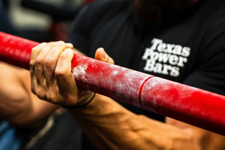 Original Texas Fat Axle Power Bar - 2" Axle - Red Cerakote - Preorder (Ships by July 31) - Strength Shop