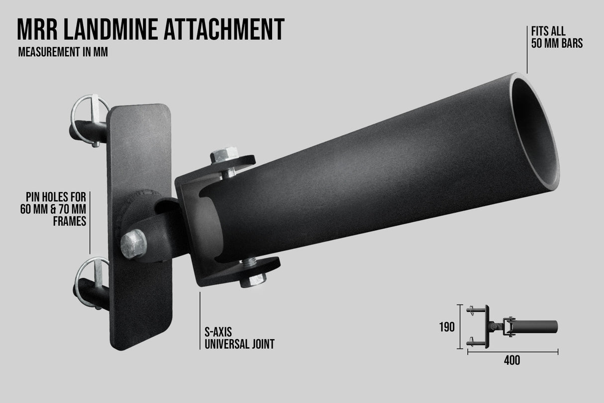 Landmine Attachment | Versatile 2-Axis Joint for MRR Racks