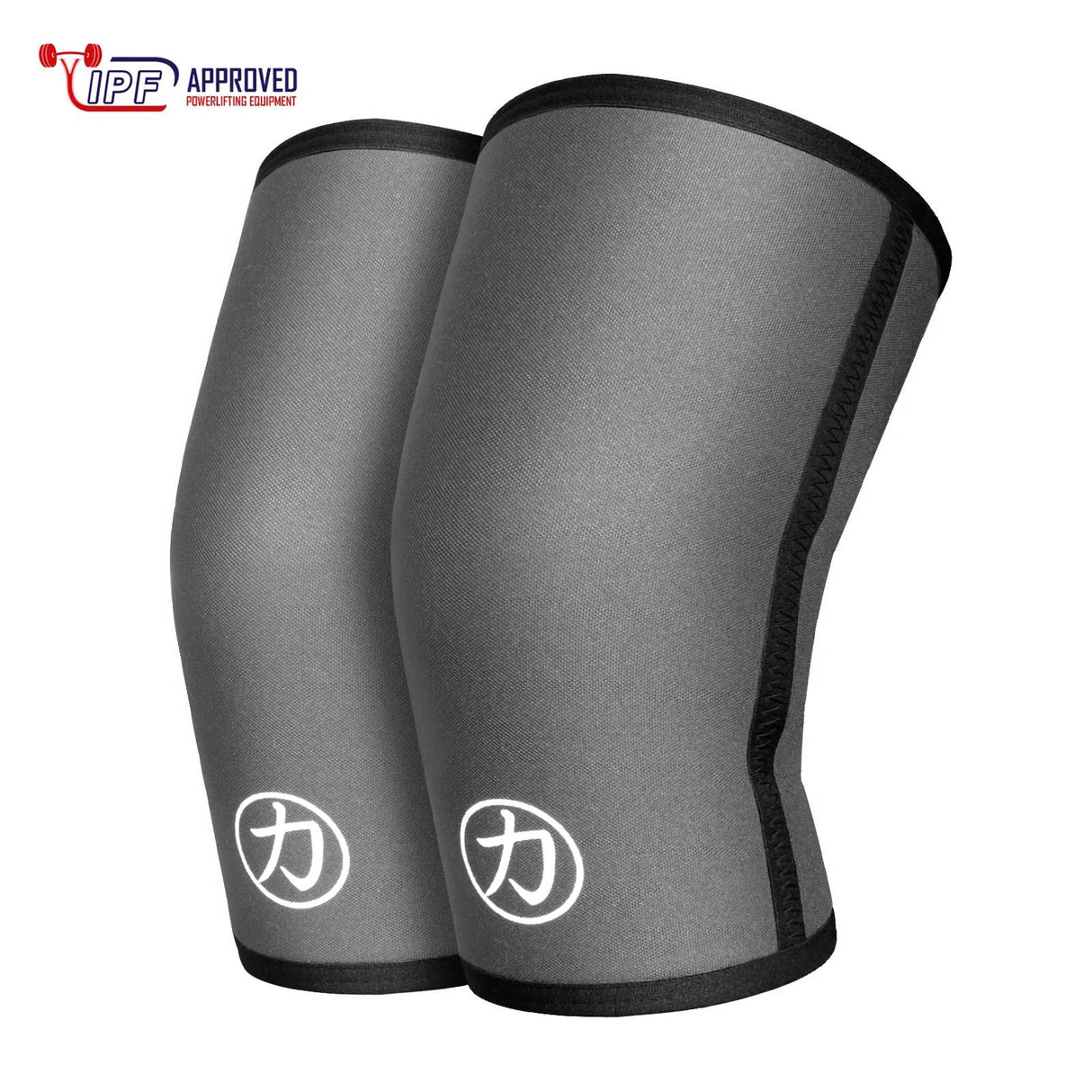 7mm Inferno Neoprene Knee Sleeves, Grey – IPF Approved (Pair) - Strength Shop