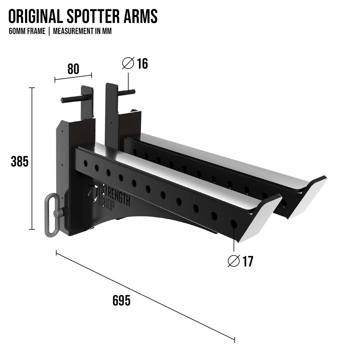 Original MRR | Spotter Arms, Pair - Strength Shop