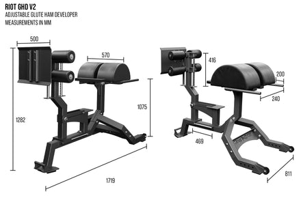 Riot GHD V2 – Commercial Glute Ham Developer - Strength Shop
