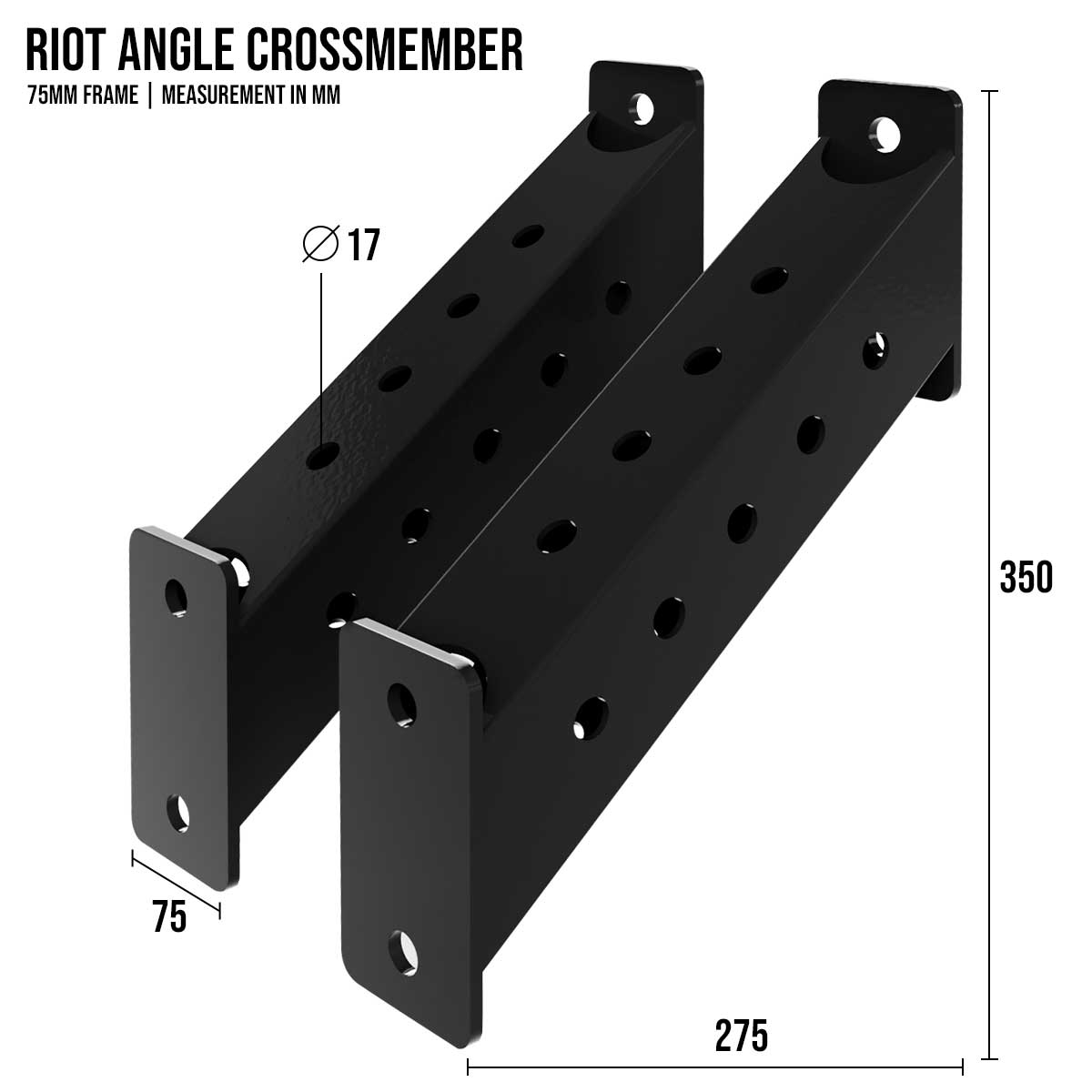 Riot MRR 75 | Angled Crossmember - Strength Shop