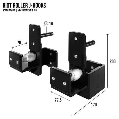 Riot MRR | Roller J-Hooks - Strength Shop