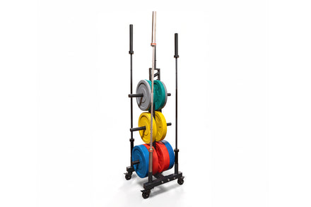 Plate Tree & Barbell Storage Rack - Strength Shop