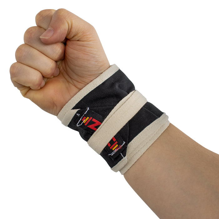ZKC Olympic Weightlifting Wrist Wraps, Non-Stretch – 100% Cotton