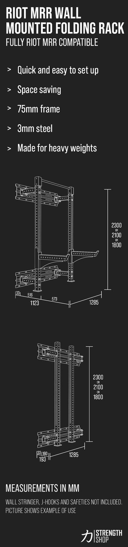 Riot MRR Wall-Mounted Foldable Rack