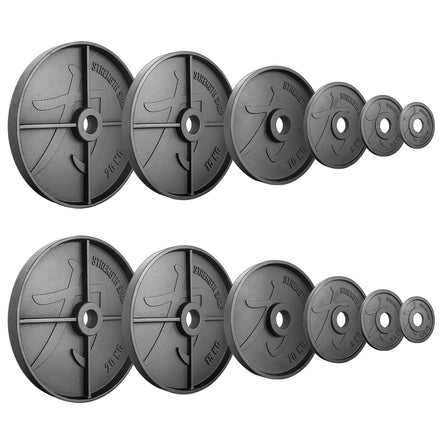B-WARE Deep Dish Cast Iron Plates, 1.25kg-20kg - Strength Shop