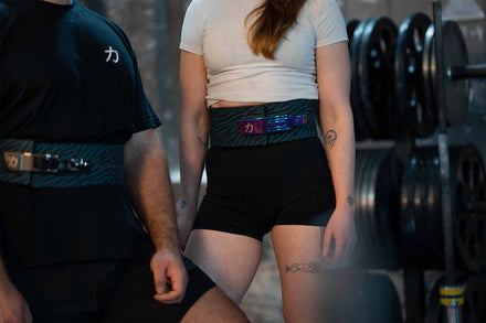 Blue Tiger Print Lever Belt, 10mm - IPF Approved - Strength Shop