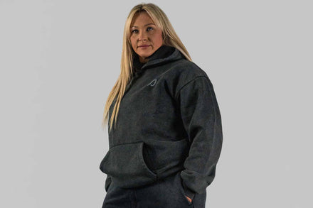 Home of Strength - Hoodie, Stone-Washed Grey - Strength Shop