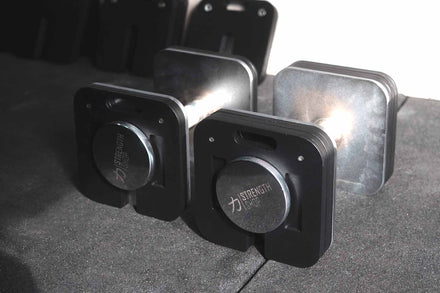 Strength Shop Verstellbare Kurzhanteln 20–98 kg, Set