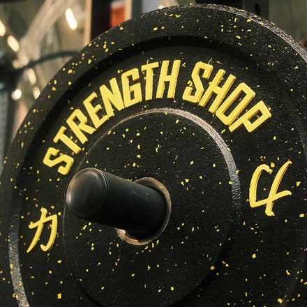 Crumb Bumper Plates w/ Colour Coded Dots, 5kg-25kg or 150kg Set - Strength Shop