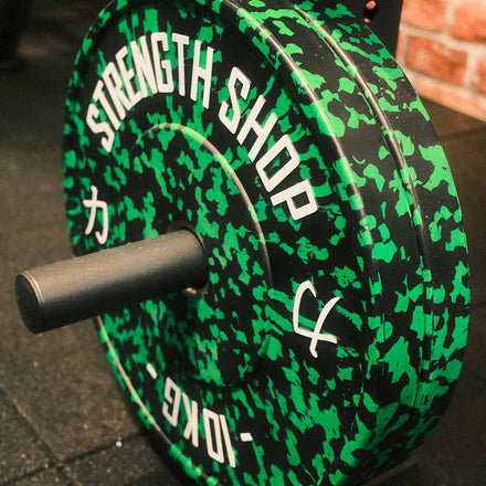 Fleck Rubber Bumper Plates – Colour Coded, 5kg-25kg or 150kg Set - Strength Shop