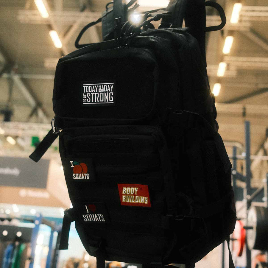 Training Backpack 2.0, Black - Add Extra Patches – Strength Shop