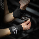 Heavy Black Wrist Wraps - IPF Approved – 60cm/90cm - Strength Shop