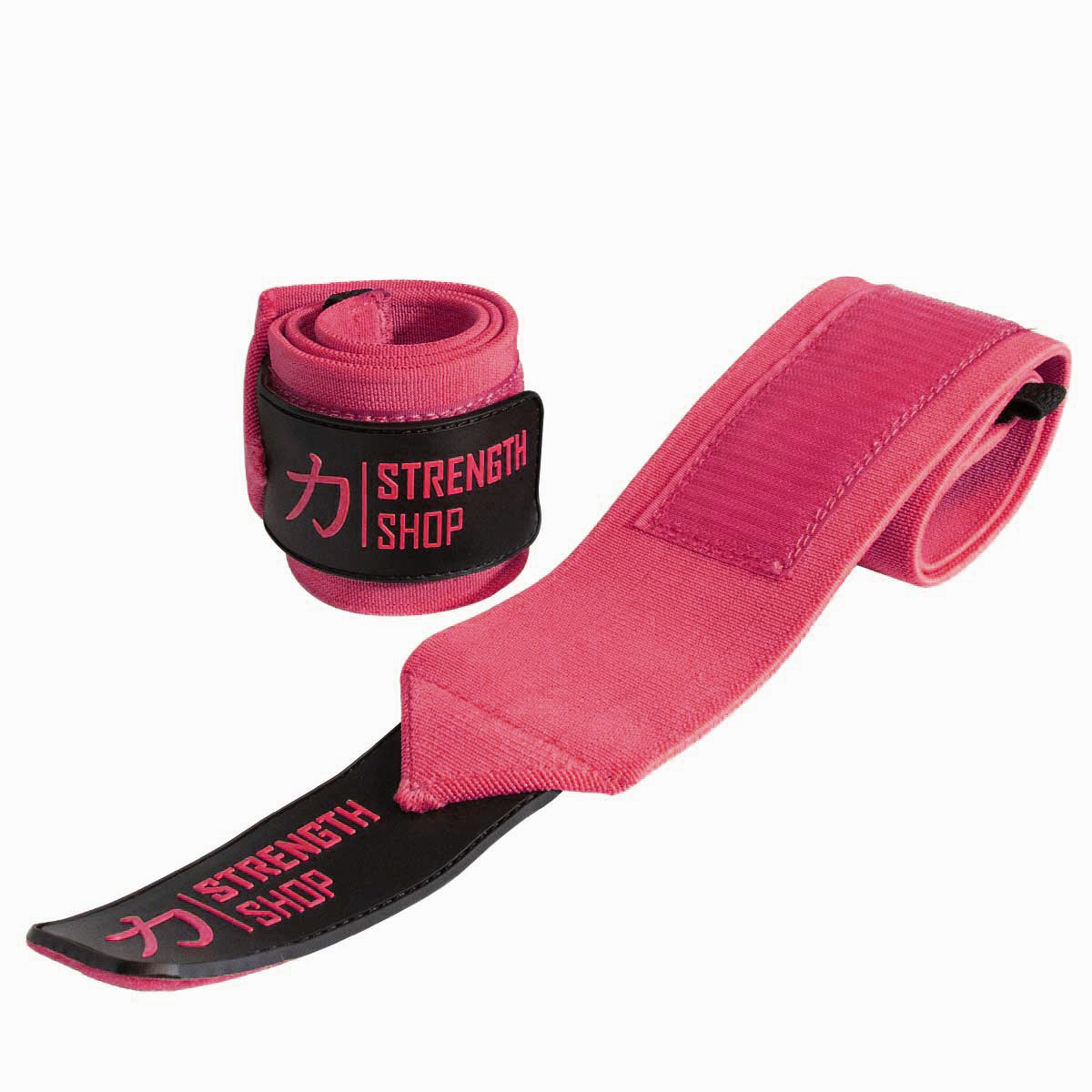 Medium Wrist Wraps, Pink, IPF Approved – 30cm/60cm - Strength Shop