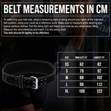 Weightlifting Double Prong Buckle Tapered Belt, Black - 8MM - Strength Shop
