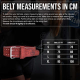 Double Prong Belt, Wine Red Colour, 10MM - IPF Approved - Strength Shop