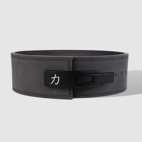 Dark Grey Lever Belt, 10mm - IPF Approved - Strength Shop