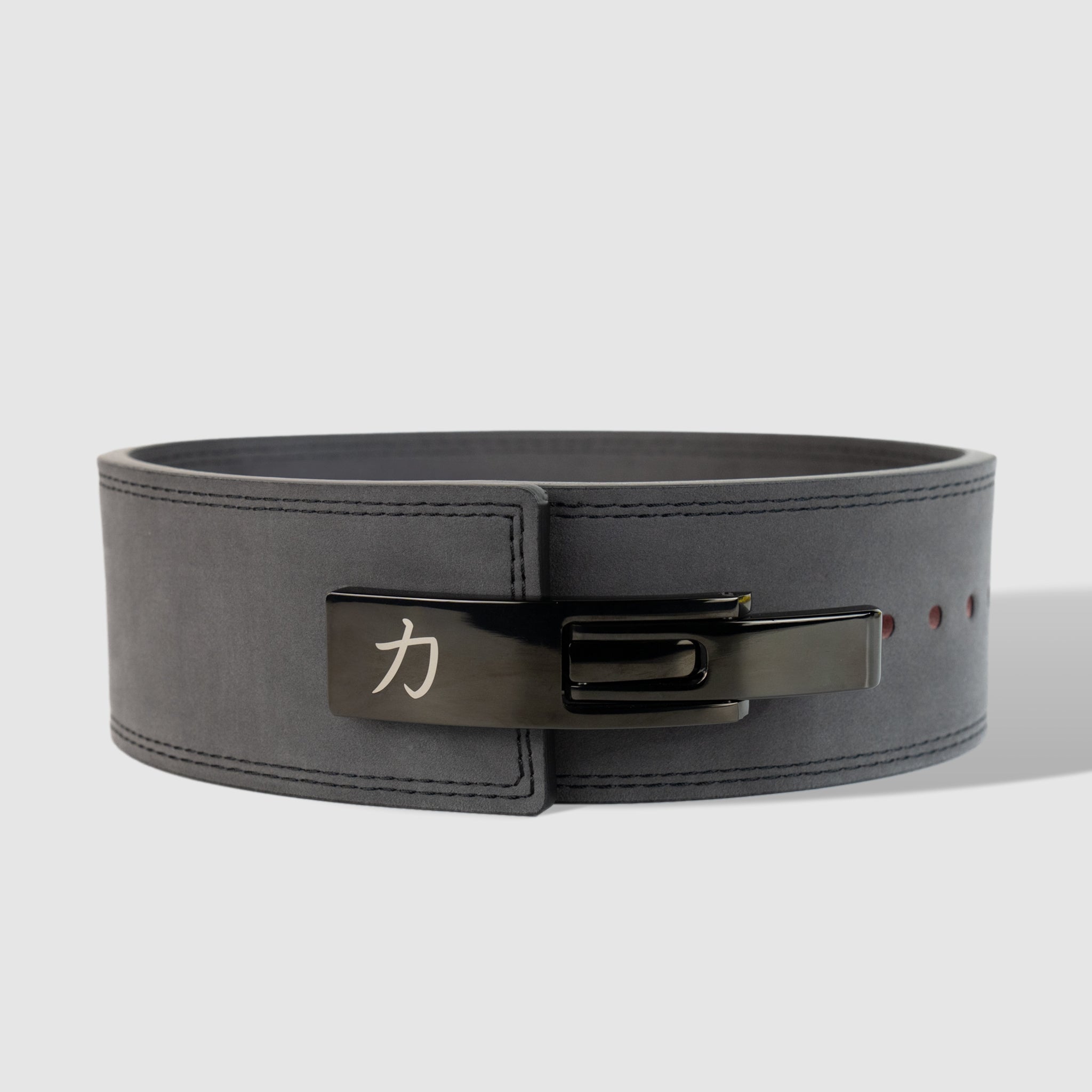 Dark Grey Lever Belt, 10mm - IPF Approved - Strength Shop
