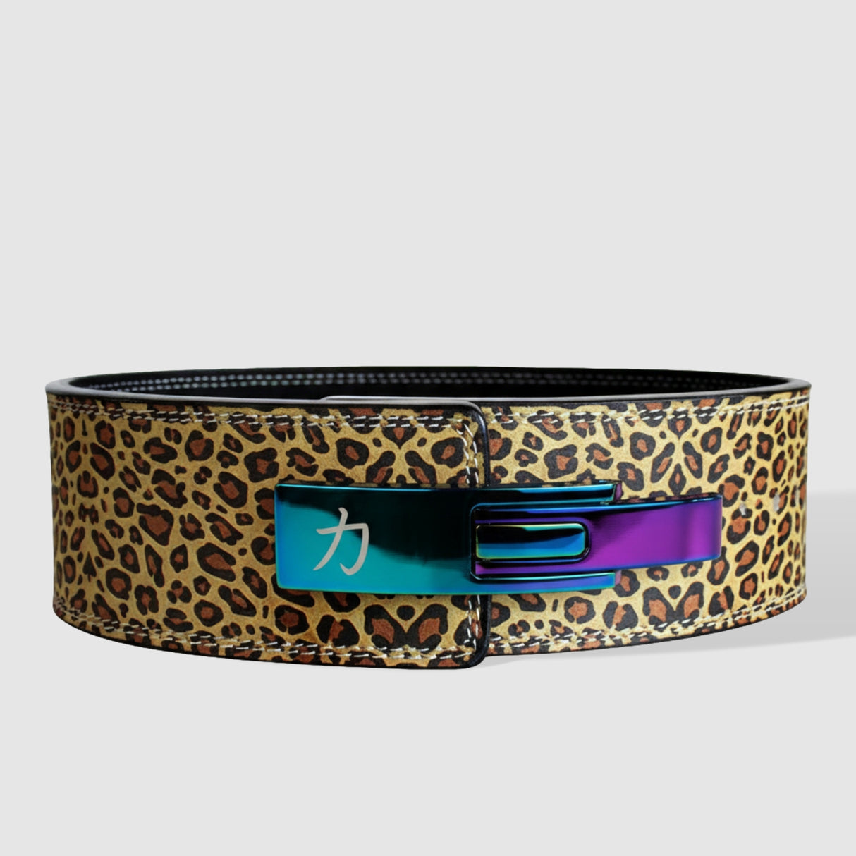 Leopard Print Lever Belt, 10mm - IPF Approved - Strength Shop