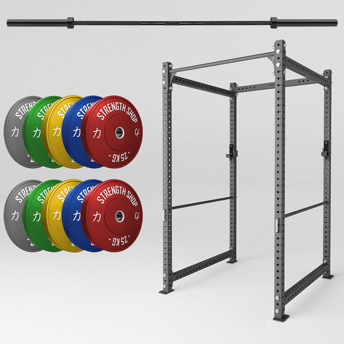 Original MRR Strength Bundle – Rack, Plates & Barbell - Strength Shop