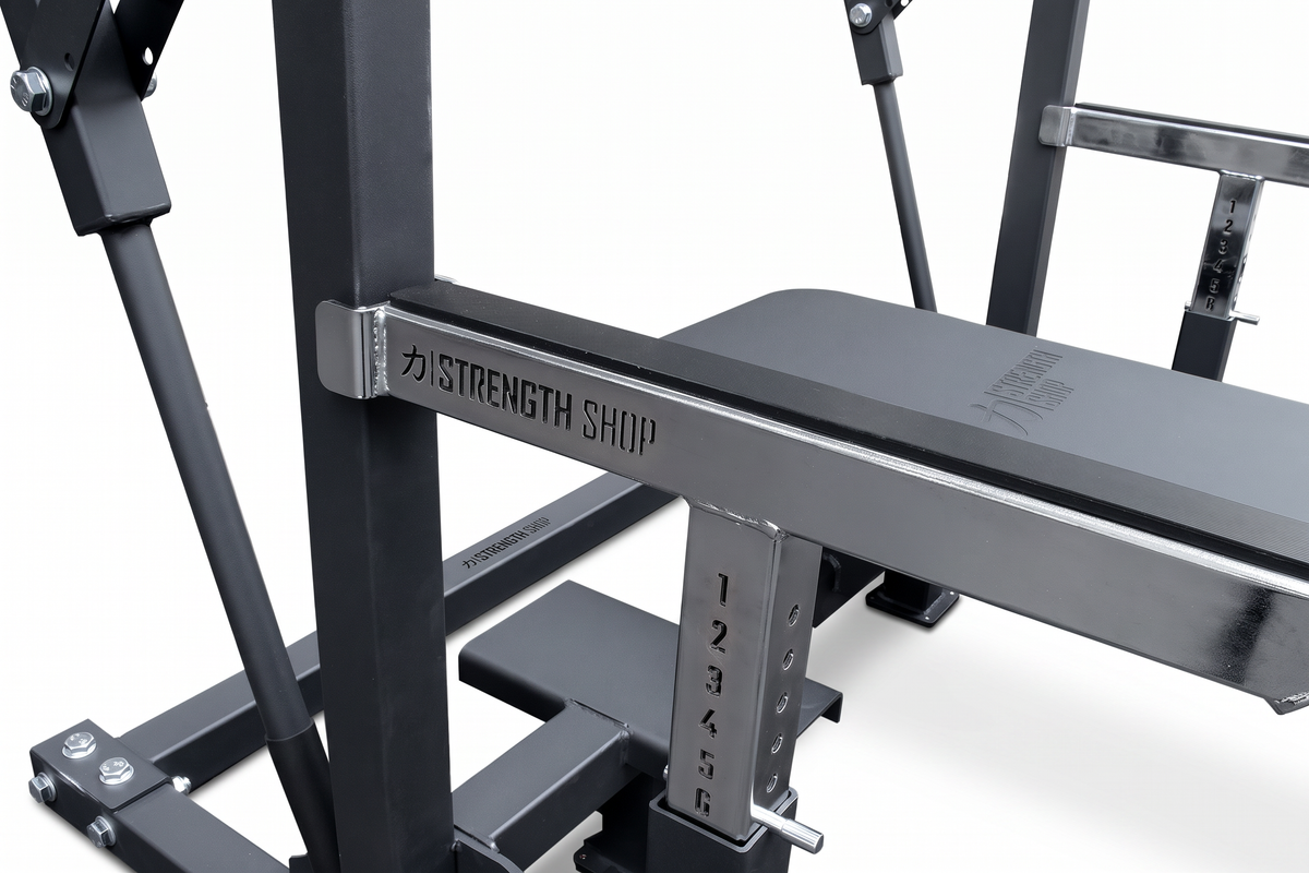 Riot Combo Rack V2 – Squat & Bench Press Combo Rack (built to IPF specifications) - Strength Shop