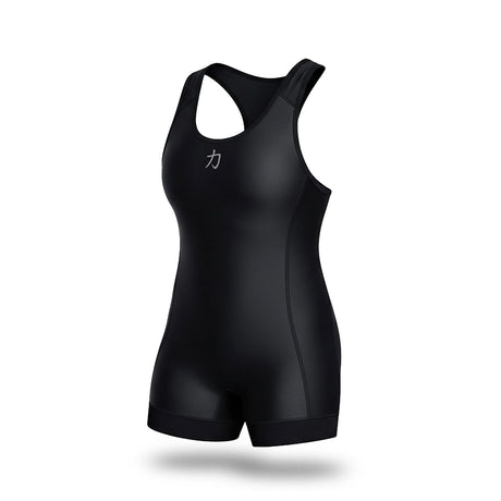 Women's Singlet, Black with Grey Logo – IPF Approved - Strength Shop
