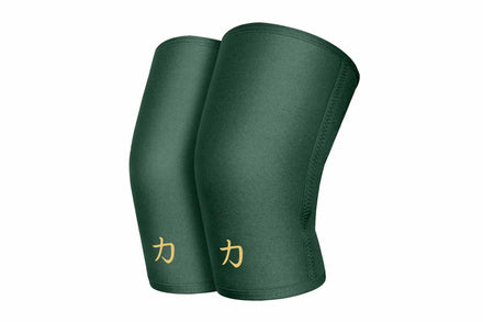 7mm Inferno Neoprene Knee Sleeves, Vintage Green - IPF Approved (Pair) - Strength Shop