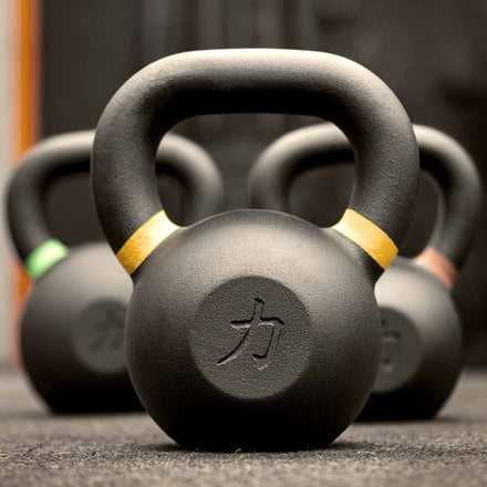 Strength Shop Cast Iron Kettlebells - Single Mould, Powder Coated, 4-64KG - Strength Shop