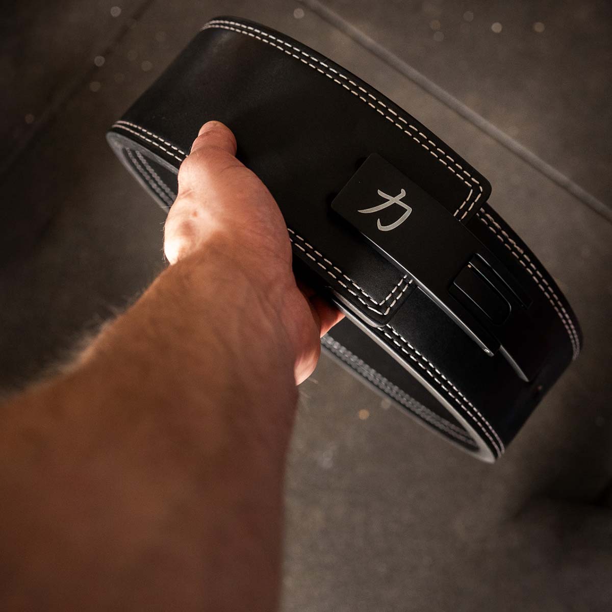 Embossed Black Lever Belt, 13mm - IPF Approved