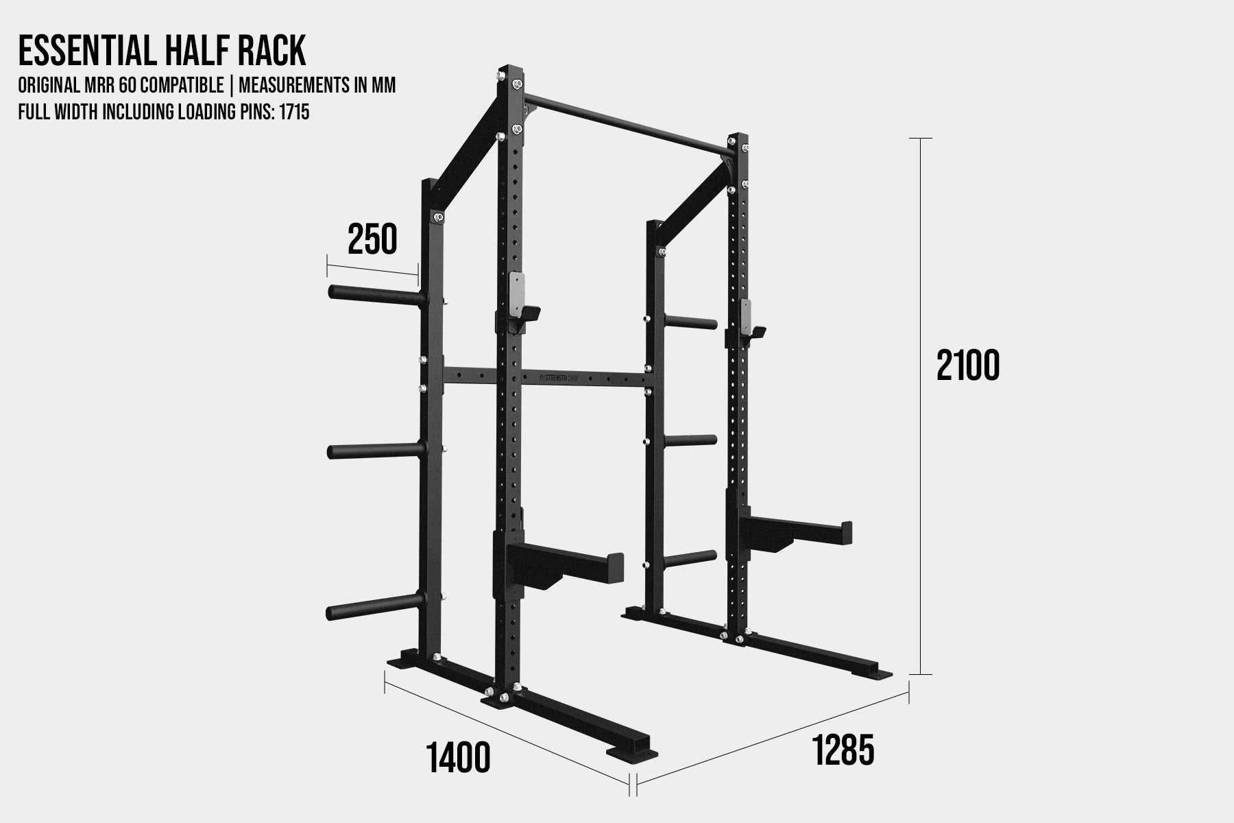 Essential Half Rack I Original MRR 60 compatible - Strength Shop