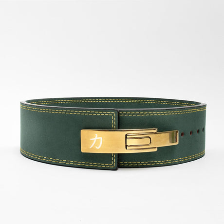 Vintage Green Lever Belt, 13mm - IPF Approved - Strength Shop