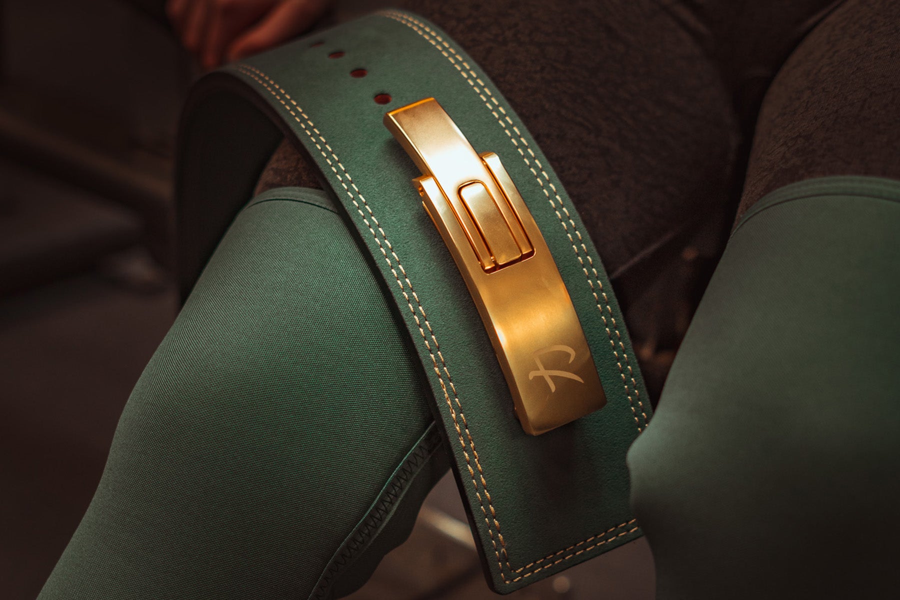 Vintage Green Lever Belt, 13mm - IPF Approved - Strength Shop