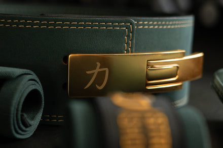 Vintage Green Lever Belt, 13mm - IPF Approved - Strength Shop
