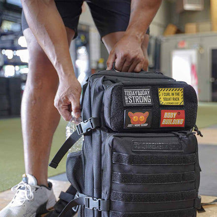Training Backpack 2.0, Black - Add Extra Patches - Strength Shop