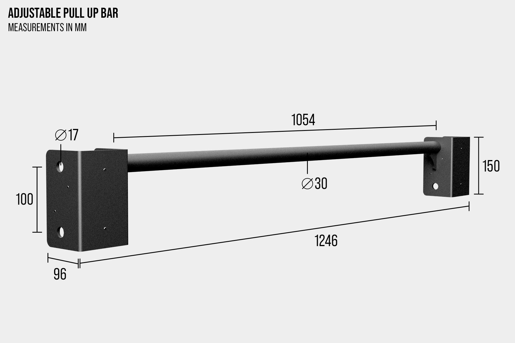 Riot MRR I Adjustable Pull Up Bar