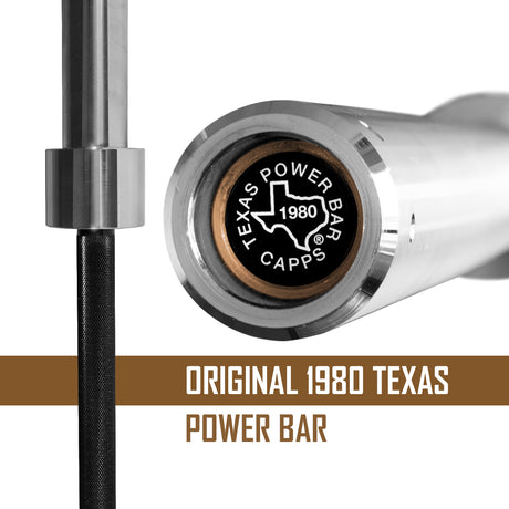 Original Texas Power Bar - Chrome Sleeves (B-WARE) - Strength Shop
