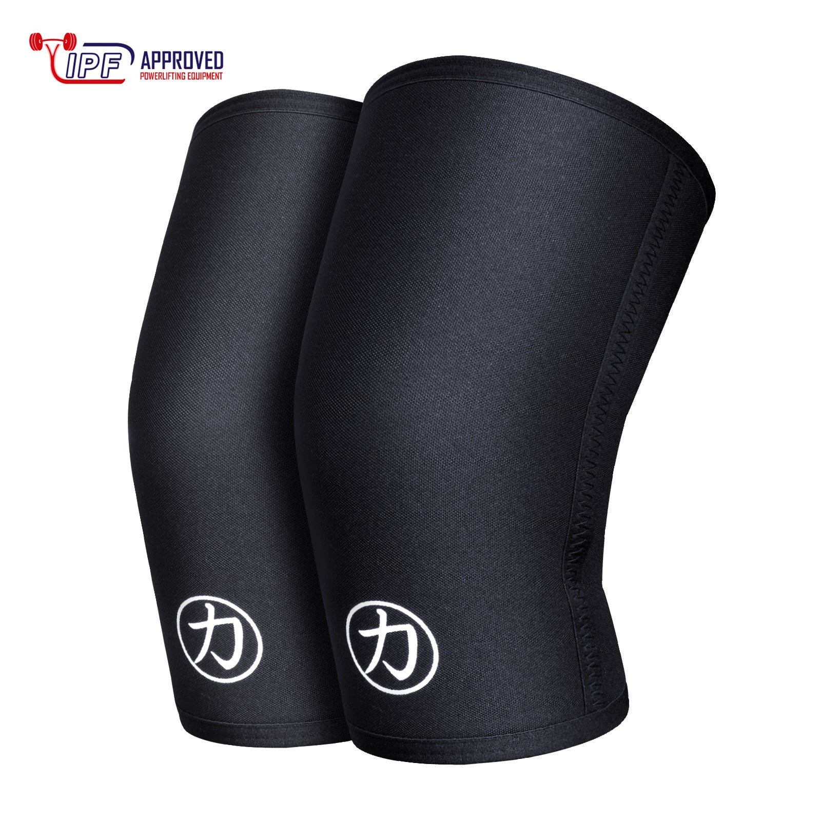 Strength Shop 7mm Inferno Neoprene Knee Sleeves - Black - IPF Approved (Pair) - Strength Shop
