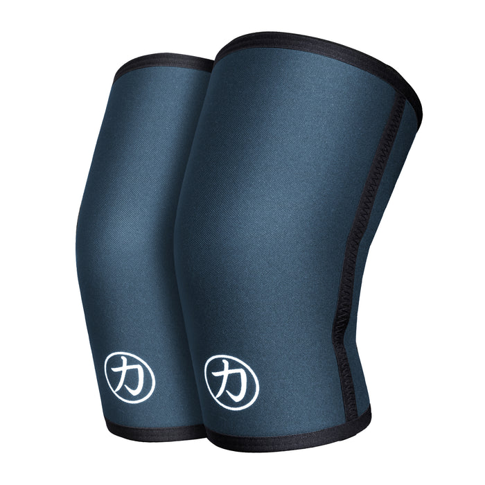 Strength Shop - 7mm Inferno Neoprene Knee Sleeves, Blue-Grey – IPF Approved  (Pair)