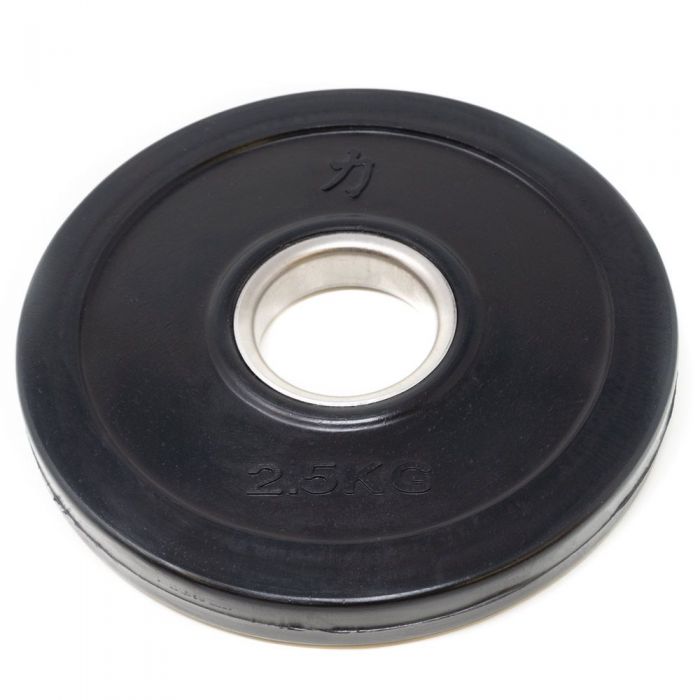 Rubber Coated Plates - Black, 1.25kg-5kg - Strength Shop